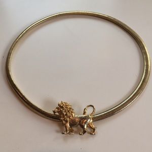 Awesome 80’s gold lion belt